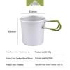 Tazza Pieghevole da Campeggio Portatile in Alluminio - Perfetta per Caffè, Tè e Soju nelle Avventure all'Aperto.