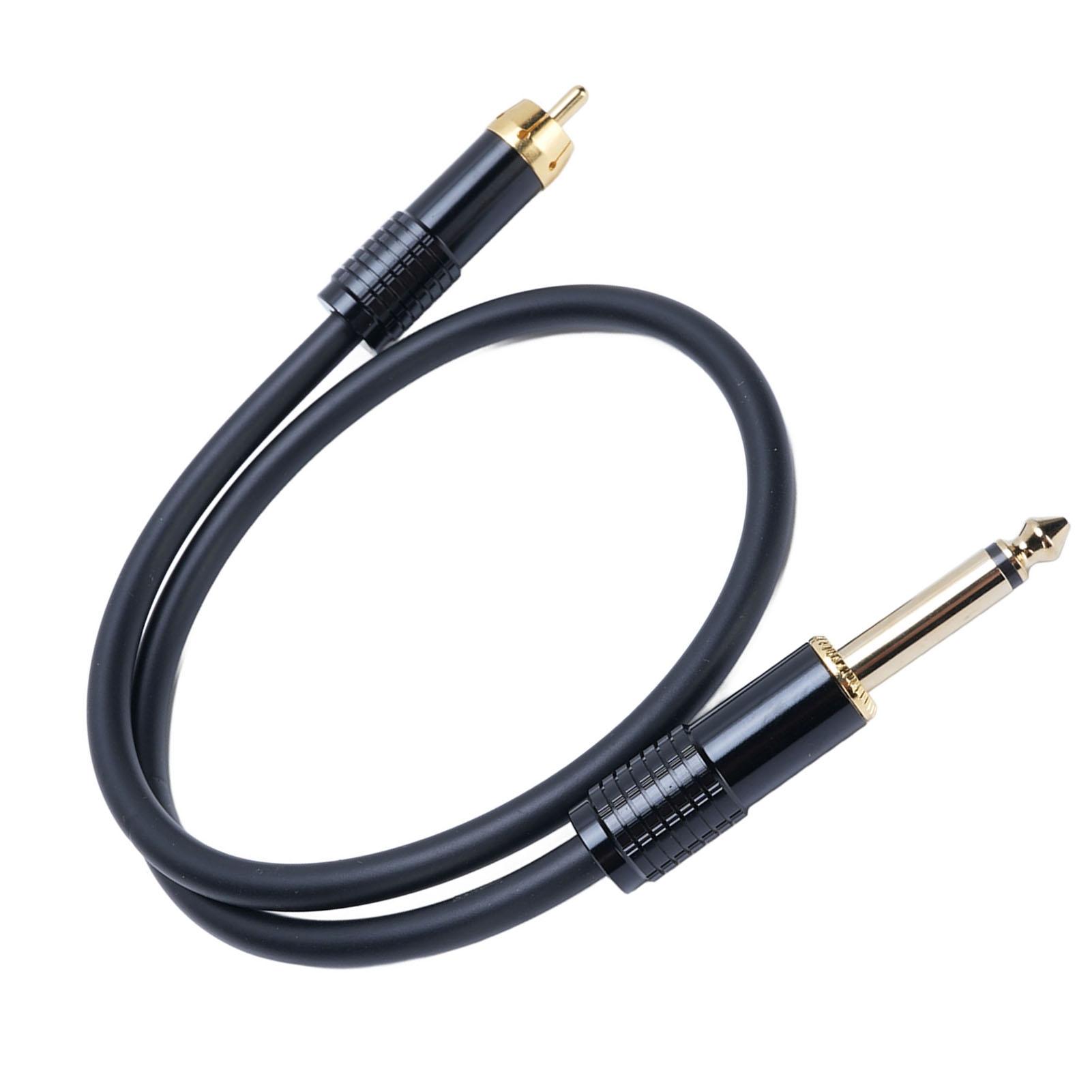 

AV к 14 дюймовому звуковому кабелю 6,35 мм Моно штекер к AV штекеру Звуковой межсоединитель Адаптер четверть дюйма для