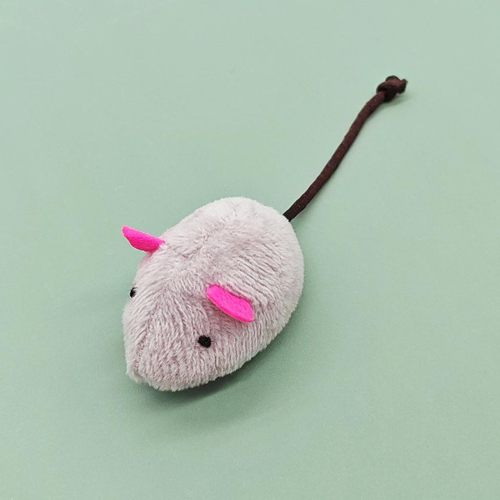 Plush Cloth Mouse Toy with Catnip Interactive Self-Playing Resistant Toy