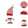Plush Doll Pullover Top Dress Up Christmas Snowman Outfit Keychain Clothes Set for 6.69''