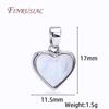 18K Real Gold Plated Heart Pendants For Necklace Making Supplies,Natural Shell Charms Jewelry Materials,DIY Accessories