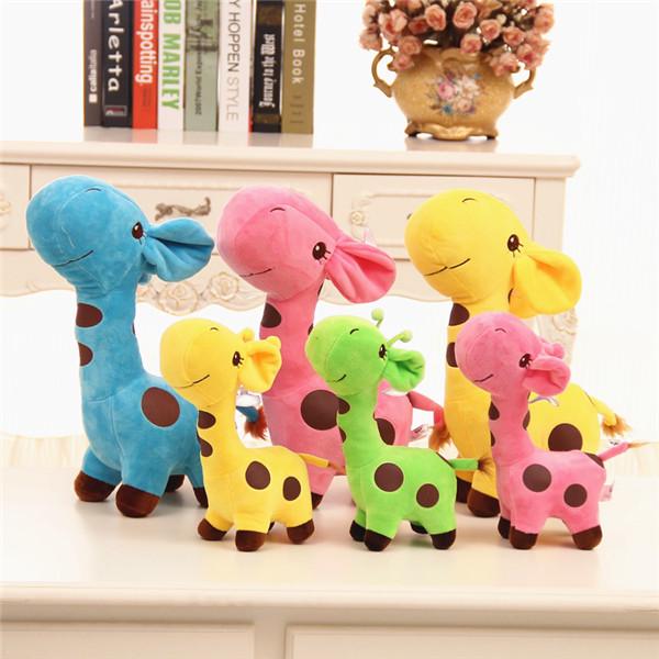Plush Giraffe Soft Toys Animal Dear Doll Baby Kids Children Birthday Gift 5 Color 