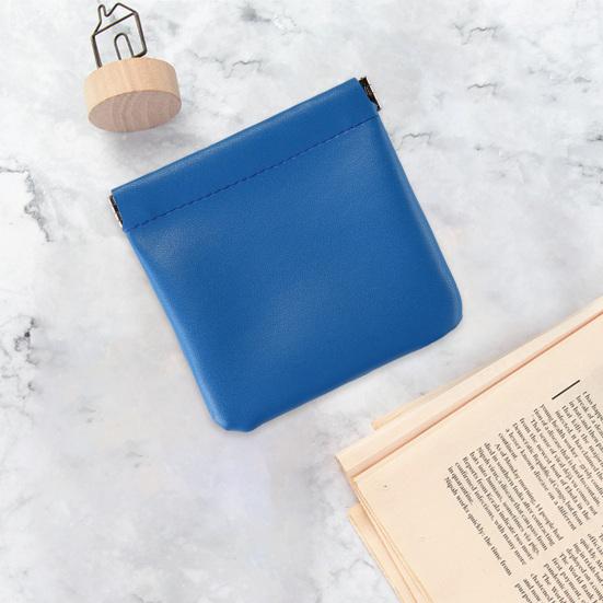 Storage Bag Lightweight Fake Leather Makeup Pouch Durable Stylish Portable Storage Bag for Home Travel