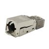 RJ45 CAT 6A Cat 7 CAT 8 Connector Tool-Free Toolless RJ45 Termination Plug Reusable Shielded for Ethernet Cables 10Gbps PoE 2PCS