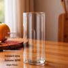 Double-Layer High Borosilicate Glass Tea Cup - Heat-Resistant, Wide Mouth, Straight Tube Design