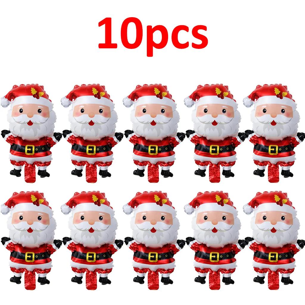 1-15pcs Christmas Balloons Aluminum Foil Xmas Tree Gingerbread Man Santa Balloon Kid Toys Xmas Birthday Party Holiday Decoration
