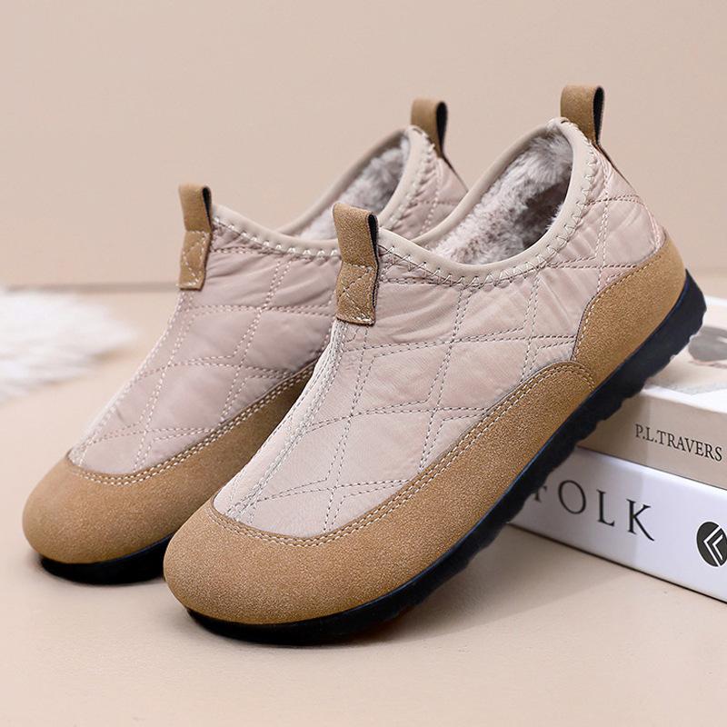 Cotton shoes women's versatile new winter velvet thickened snow boots casual warm non-slip mother cotton shoes