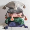 Nordische grob gestrickte Kissenhülle mit Fransen - Weiche dekorative Kissenhülle für Schlafzimmer, Wohnzimmer, Sofa, Lendenkissen
