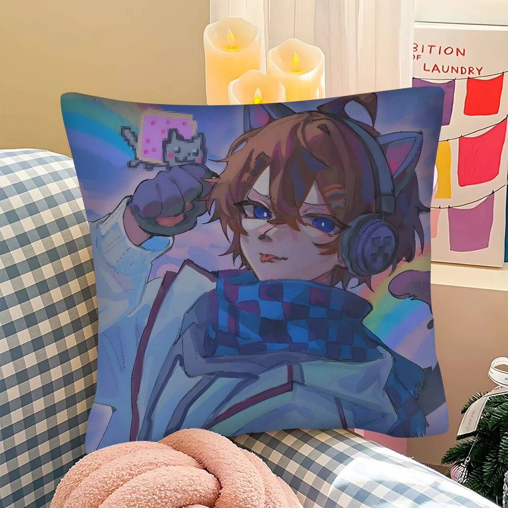 Pc MMrLololoshka JDH Pillow Case Fashion Square Pillowcase Bedroom Sofa Room Ins Decoration Leisure