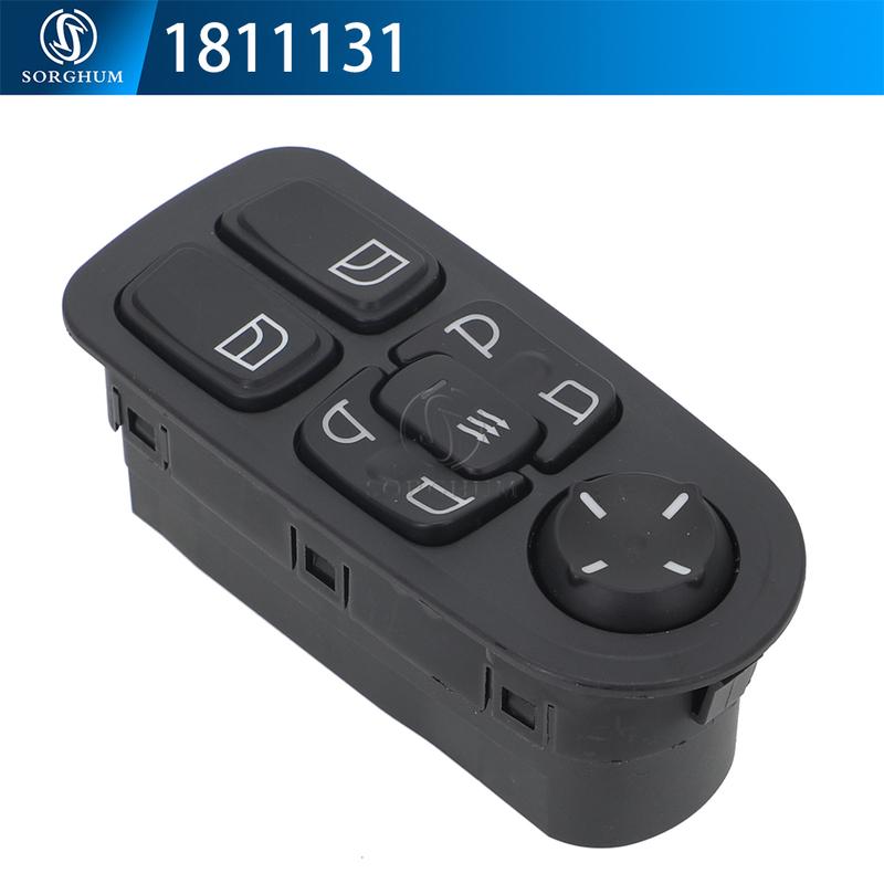 1811131 Power Window Control Switch For DAF CF75 CF85 CF65 XF105 2005 2013 Glass Lifter Switch Button 1811135 1736600 1669884