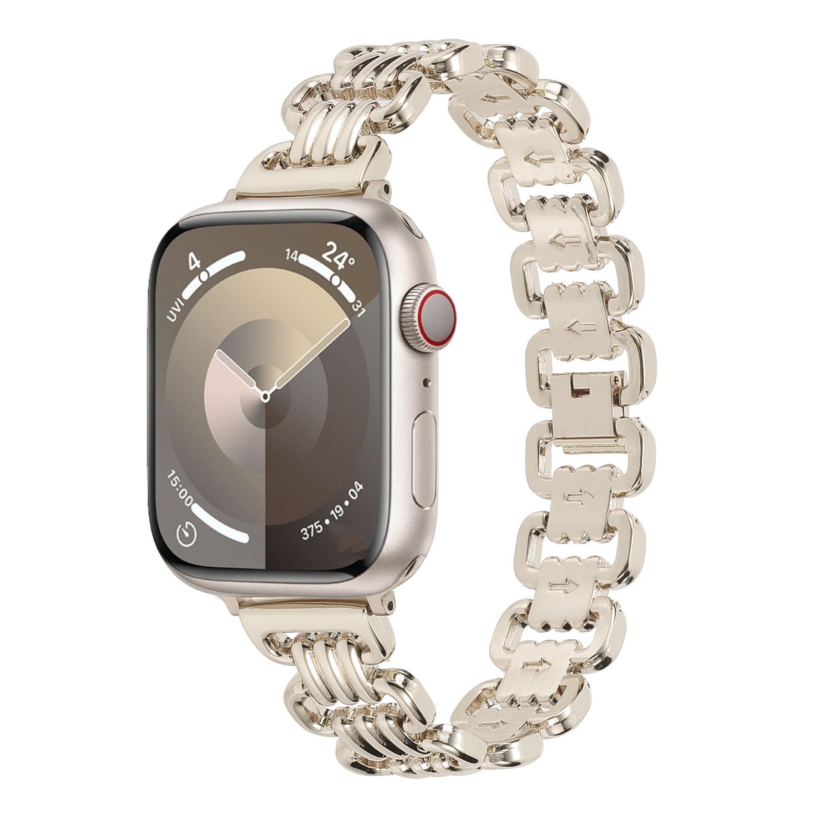 

Ремешок из нержавеющей стали для часов Apple Watch 49 мм 45 мм 41 мм 44 мм 40 мм 42 мм U-образный металлический браслет для iwatch Ultra 9 8 7 6 5 4 SE 38&40&41mm