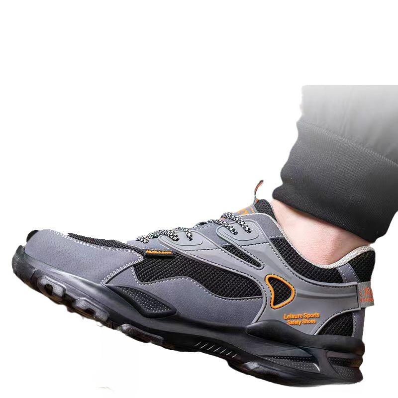Labor Insurance Shoes Men's Plastic Steel Anti-smashing, Deodorant, Comfortable and Breathable Ladle Protective Shoes