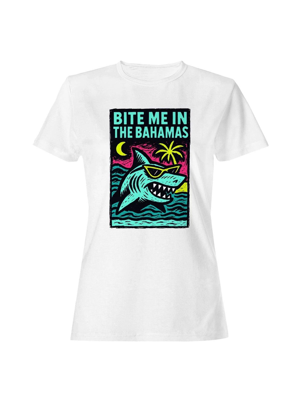 Женская футболка с принтом  Багамская Акула  M