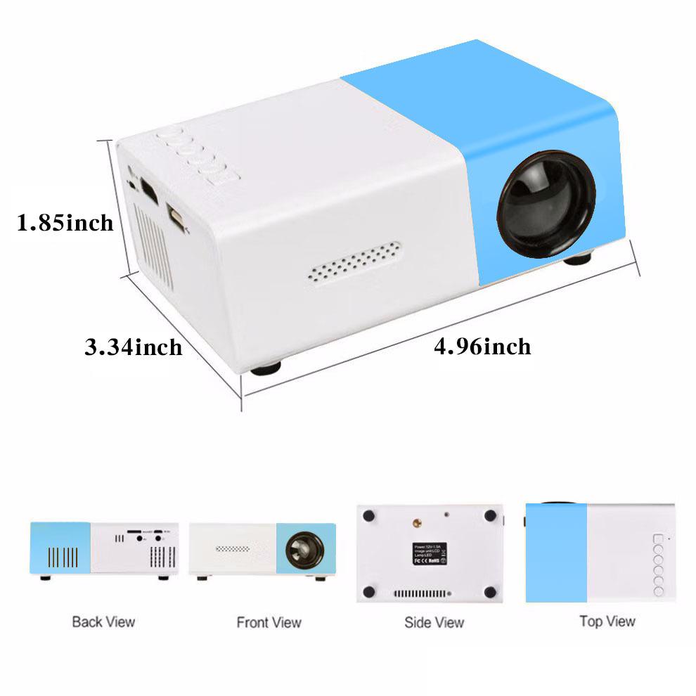 YG300 Mini Portable HD Projector - Little Yellow Machine