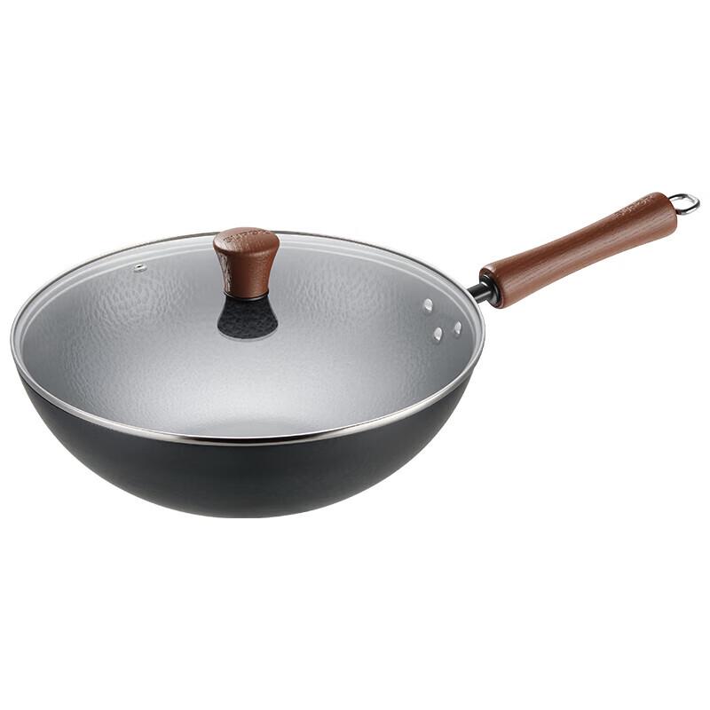 Supor 32cm Hammered Cast Iron Wok