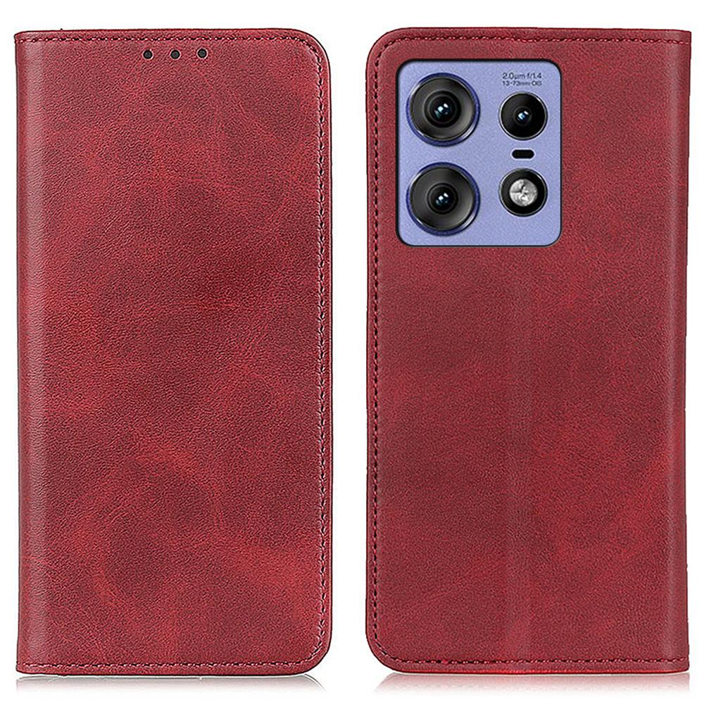 For Motorola Edge 50 Pro 5G Case Split Leather+TPU Stand Phone Cover Magnetic Closing