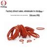 Roter Silikon Wasserdichter O-Ring Dichtung, Innendurchmesser 54,5/75mm, Drahtdurchmesser 1,8mm, Temperaturbeständig, Gute Elastizität Gummi Ring
