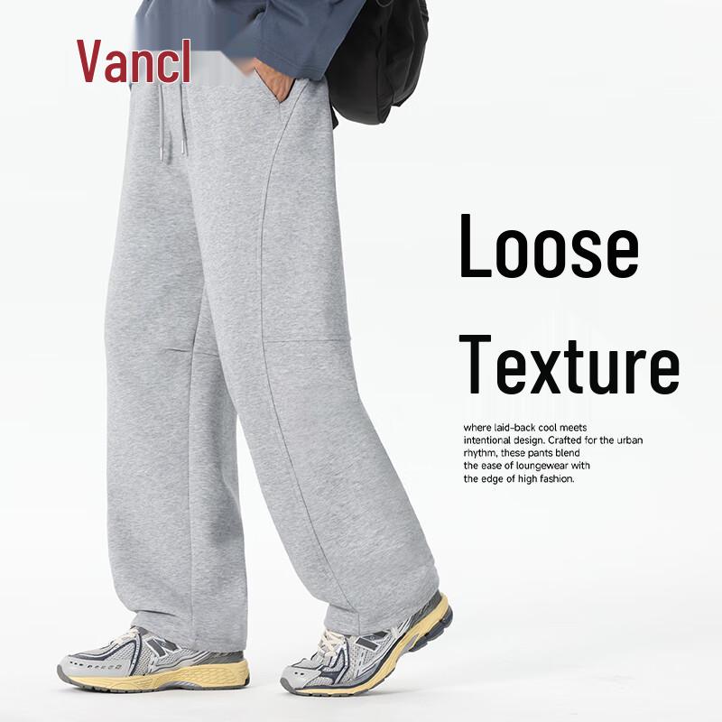 VANCL Men's Pleated Loose Straight-Leg Casual Pants