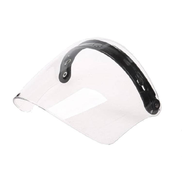 3-snap Open Face Helmet Bubble Visor for Sun Shade Protector for Motorcycle Ridi