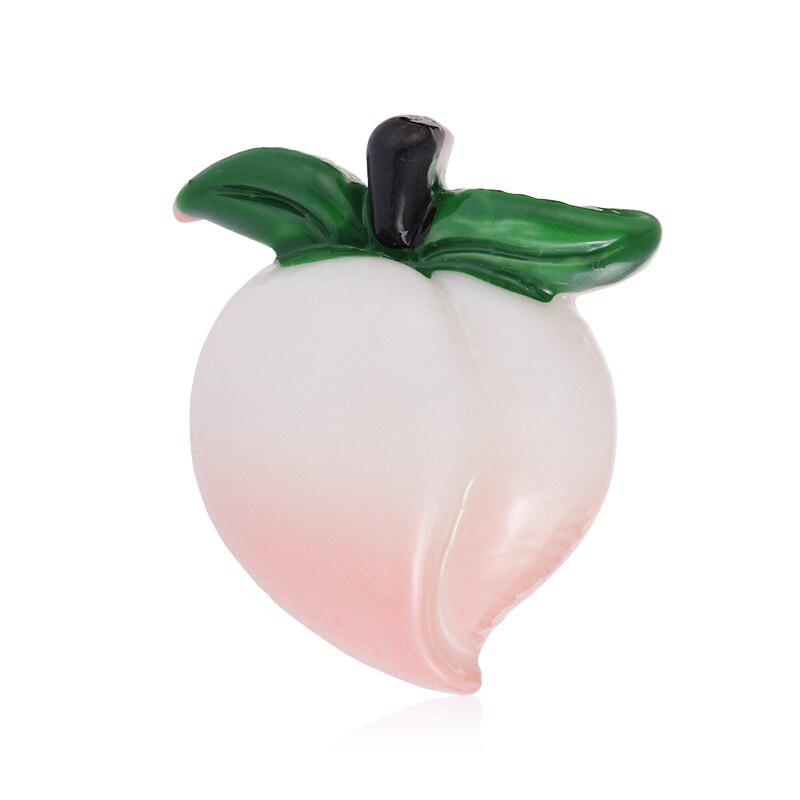 

Брошь женская персик белый