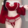 Sexy See Through Babydoll Erotic Temptation Lingere Suspender Dress Porn Skirt Underwear Women Flirting Costumes Christmas Ball