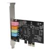Sound Card PCIe5.1 Internal MultiChannel Sound Chip Express Adapter with Compact Disc for Desktop