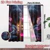 2pcs   2D FLAT PRINTING Curtains (Without Rod) Serene Lotus Minimalist Modern Curtains Versatile 100% Polyester Curtains