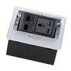Table Connection Box Conference Room Countertop Desktop Socket Electrical Outlet Strip With 2 Networ