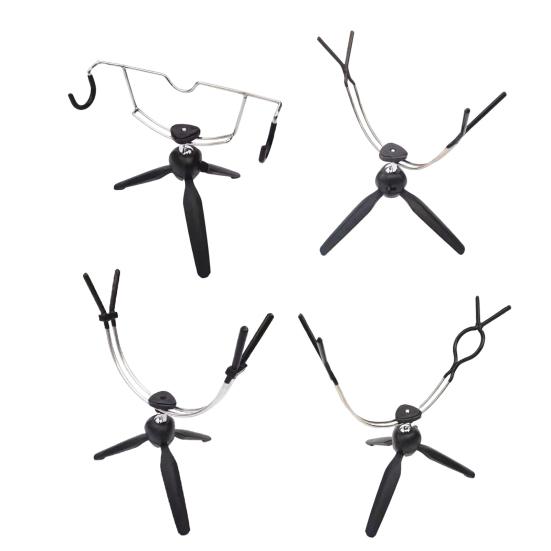 Angelrutenhalter Stark Tragfähig Verstellbarer Winkel Stützstange Metall Vertikal Faltbar Eis