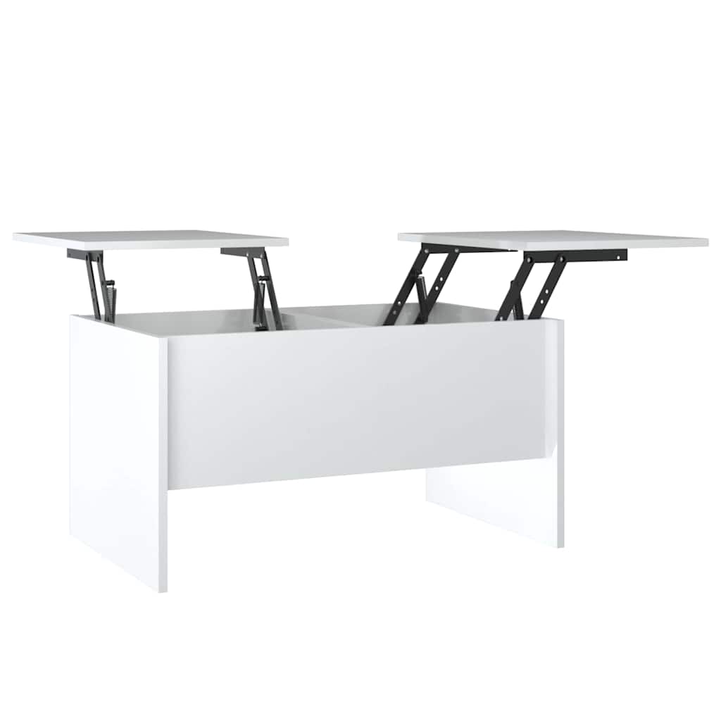 Vidaxl Coffee Table, High Gloss White, 80X50X42.5 Cm