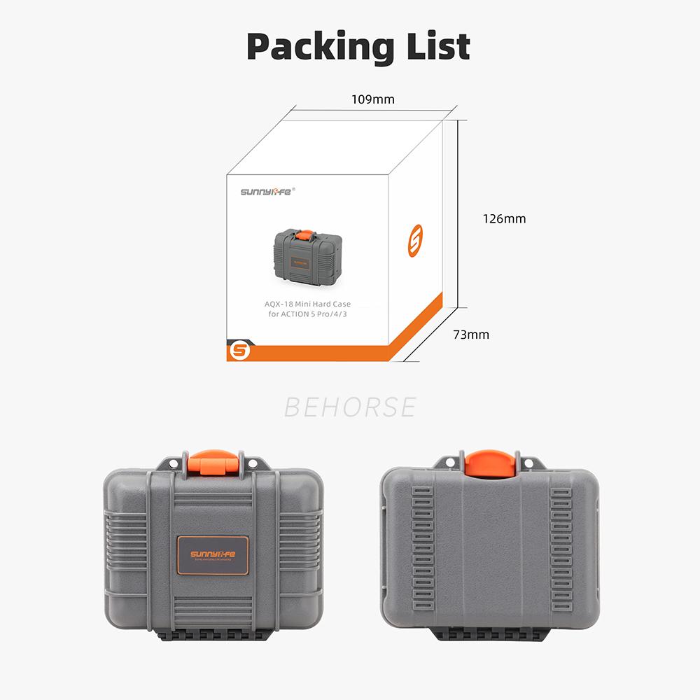 

Waterproof Case For DJI Action 4/3 Mini Hard Portable Box Storage Bag Protective For DJI Action 5 Pro Sports Camera Accessories