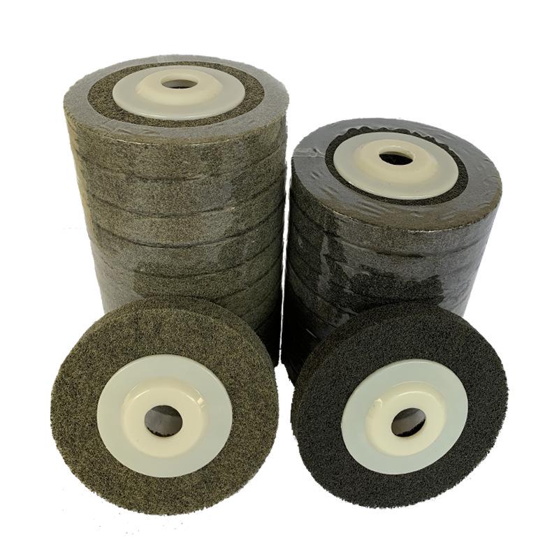 Nylon Fiber Grinding Disc for Angle Grinders - Stainless Steel Polishing, 100mm Non-Woven Metal Wheel