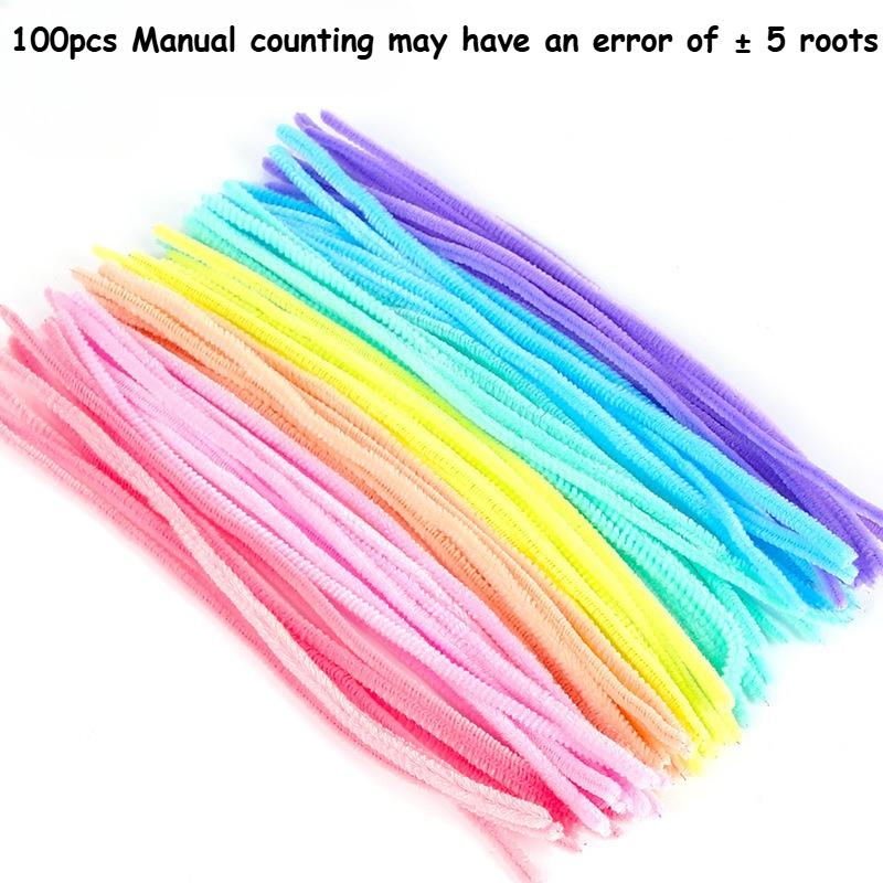 500/100pcs Mixed Color Macaron Twist Rods Six Color Mixed Color Hair Root DIY Handmade Twist Rods