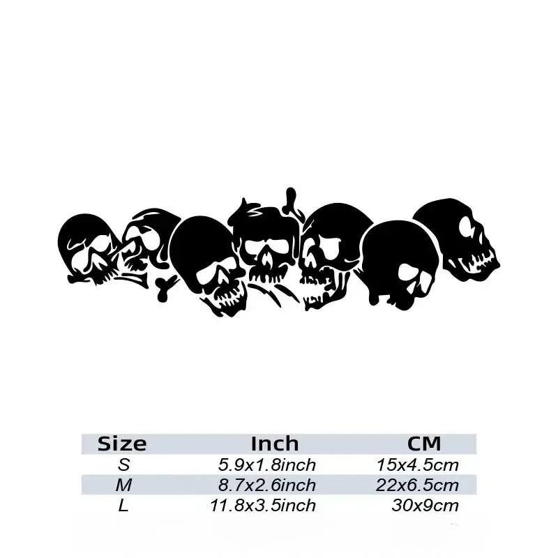 Skull Skeleton Vinyl Car Stickers/ Motorcycles - Waterproof  Durable Decals,  Body / Door /Helmet  Handle Decoration