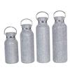 Thermal Rhinestone Water Bottle Stainless Steel Refillable Glitter Tumbler Removable Carrying Strap Chain Vacuum Flask Women