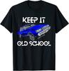 Lowrider Blauw Klassieke Auto Houd Het Old School T-shirt
