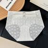 Women's Summer Jacquard Lace One-piece Non Trace 10A Antibacterial Briefs
