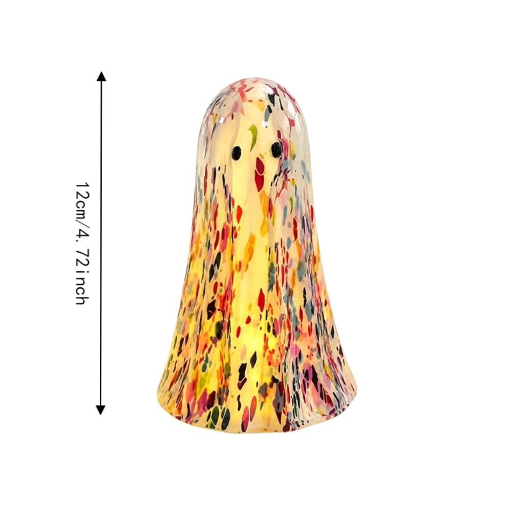 Colorful or White Light Up Ghost Figurine Portable Halloween Ghost Decoration Tabletop Decoration