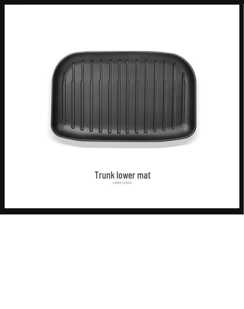 Trunk and Floor Mats for Tesla Model 3/Y Refresh - TPE Front, Rear, and Tail Box Accessories