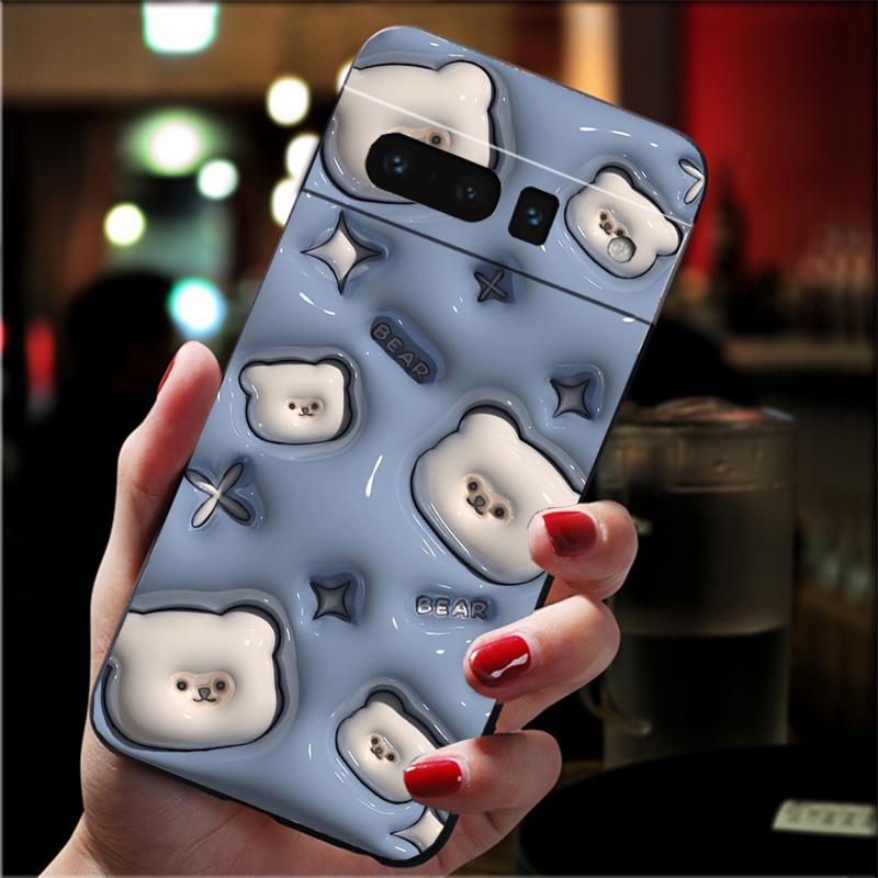 

Phone Case For Google Pixel 10 Pro XL 9 Pro XL 9A 8 7 6 Pro Pixel 8A 7A 6A Pixel 8 7 6 5 Cute Bear Panda Fruit Rabbit Google Pixel 7a