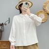 2025 Fall Collection: Korean-Style Embroidered Cotton Long Sleeve Casual Shirt