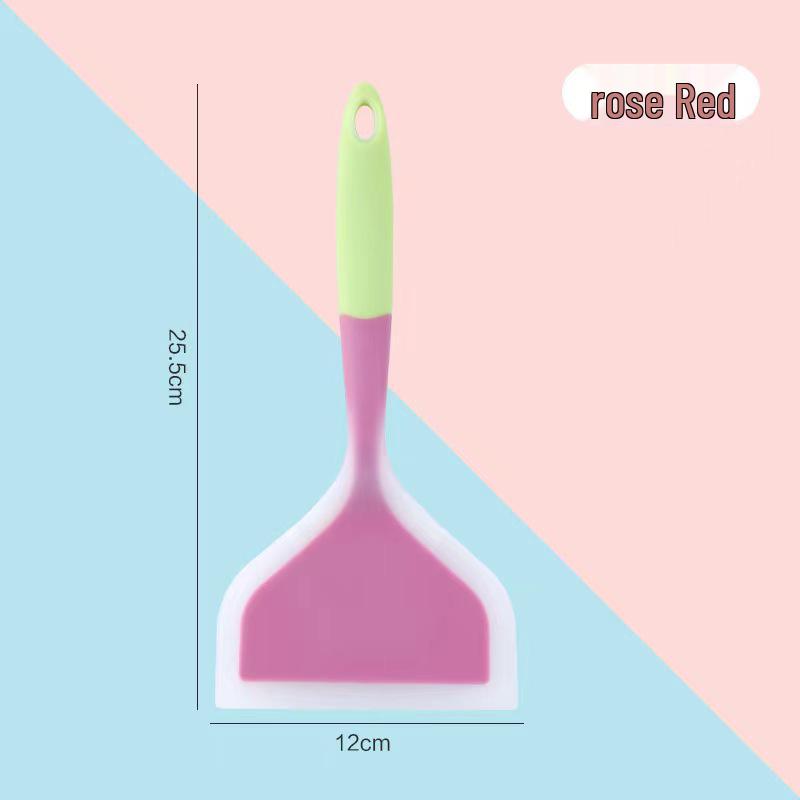 

In-stock Translucent Silicone Spatula for Tamagoyaki & Pancakes - High Temp Resistant, Non-Stick Pan Tool