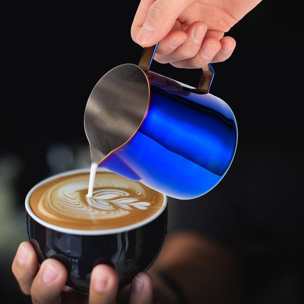 400ml Capacity Coffee Frothing Pitcher 304 Stainless Steel Latte Art Pitcher  Coffee Making