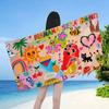 Karol G Female Singer Beach Towels Shower Towel Sauna Travel Spa Microfiber Quick Dry Gym Accessories Cute Room Decor