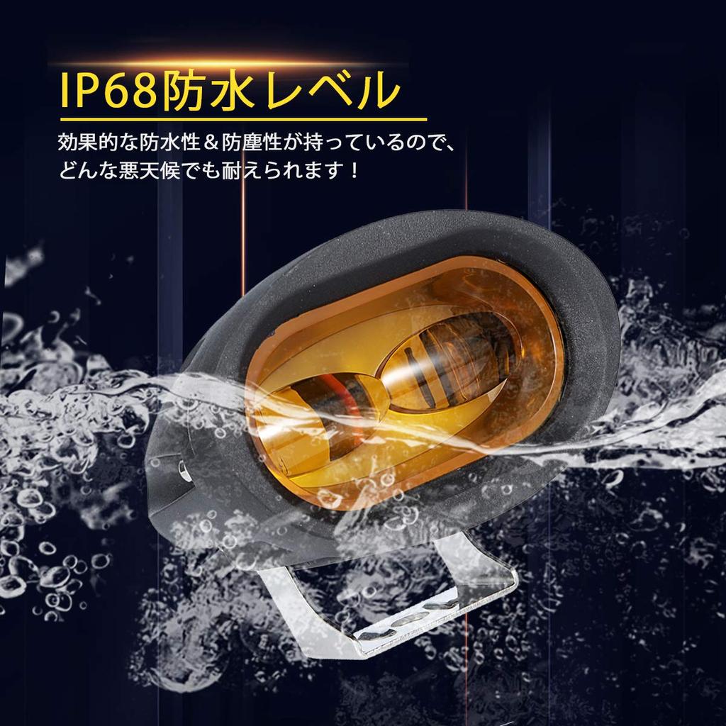 Samman Fog Lamp Bike Truck Light Yellow 40w Diffused Type Waterproof Compatible with 12V and 24V Set of 2