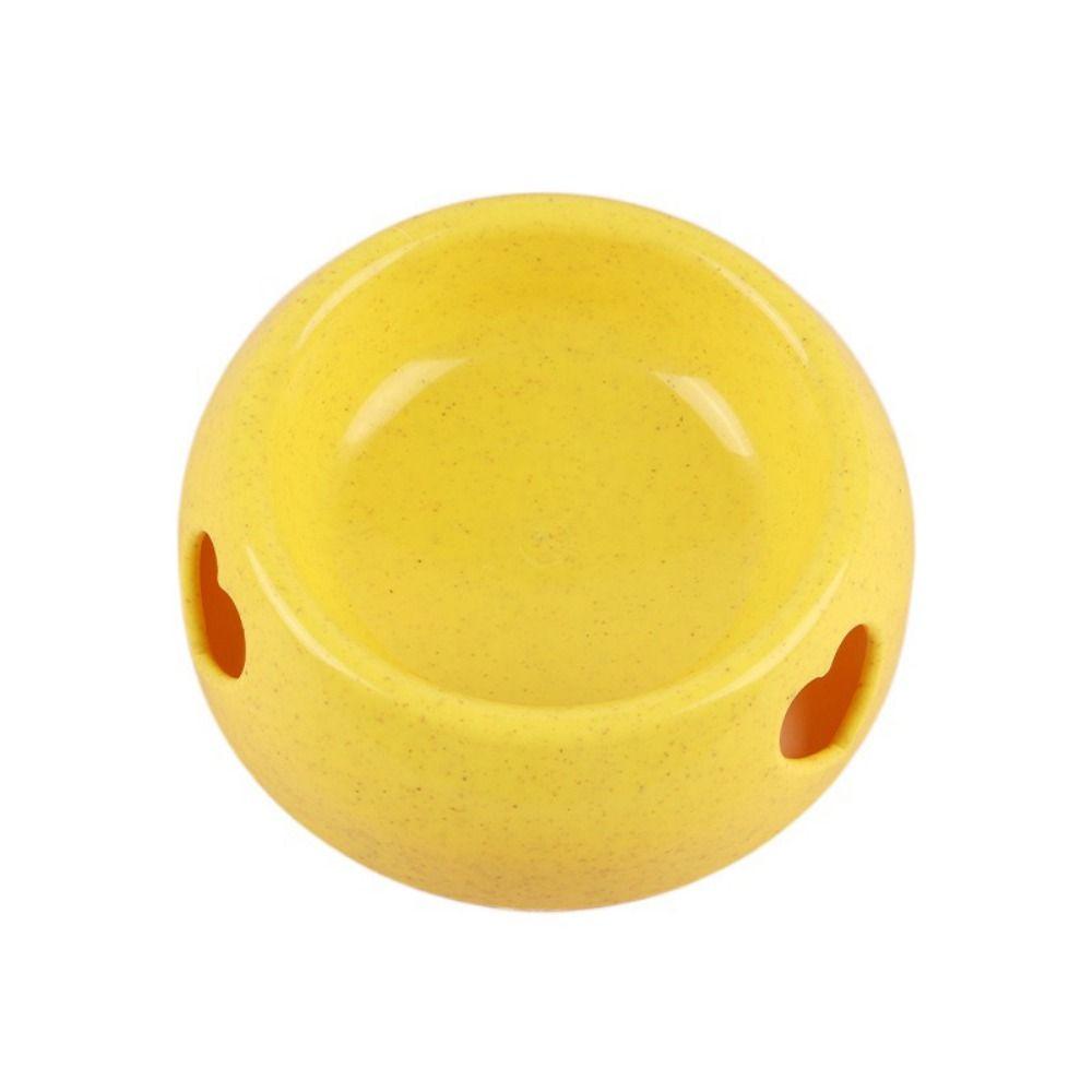 

Hollow Heart Cat Bowl Anti Rollover Pet Water Bowl Pet Feeder Bowl For Dogs Puppy Cats S жёлтый
