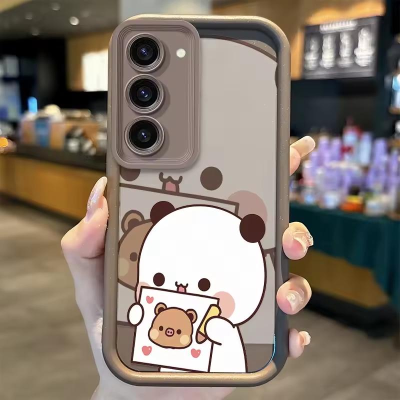 BUBU DUDU Couple Case For Samsung Galaxy Case S24 S23 S22 S21 Ultra Plus Fe A55 A54 A53 A52 A35 A25 A15 A14 5G Phone Y2k Cover