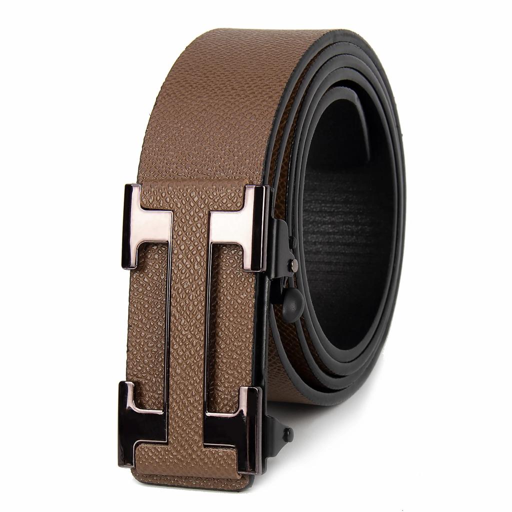 Famous Style Male Brand Belt Men  Men's Business Belts Durable Dark Colored Gift Item