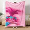 1Pc Pink Hair Adventure Blanket For Couch Bed Plush Cozy Fuzzy Blanket Super Soft Warm Blankets For Fall And Winter 091849
