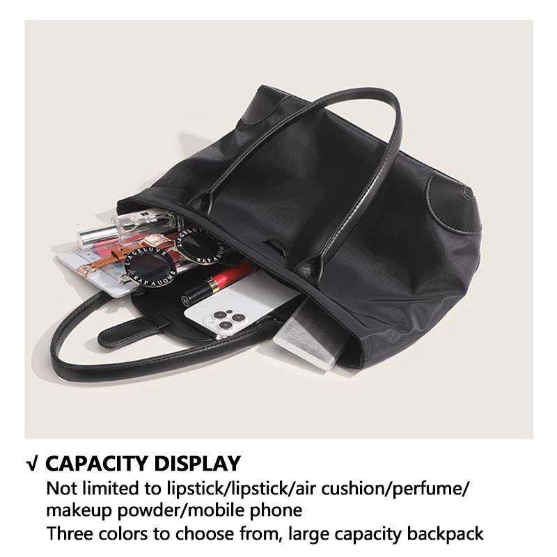 Casual Women Tote Bag Classic Large Capacity Shoulder Bag Nylon 2023 Fashion Lightweight Travel Handbag